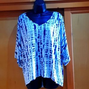 Tahari tye dyed top size M.